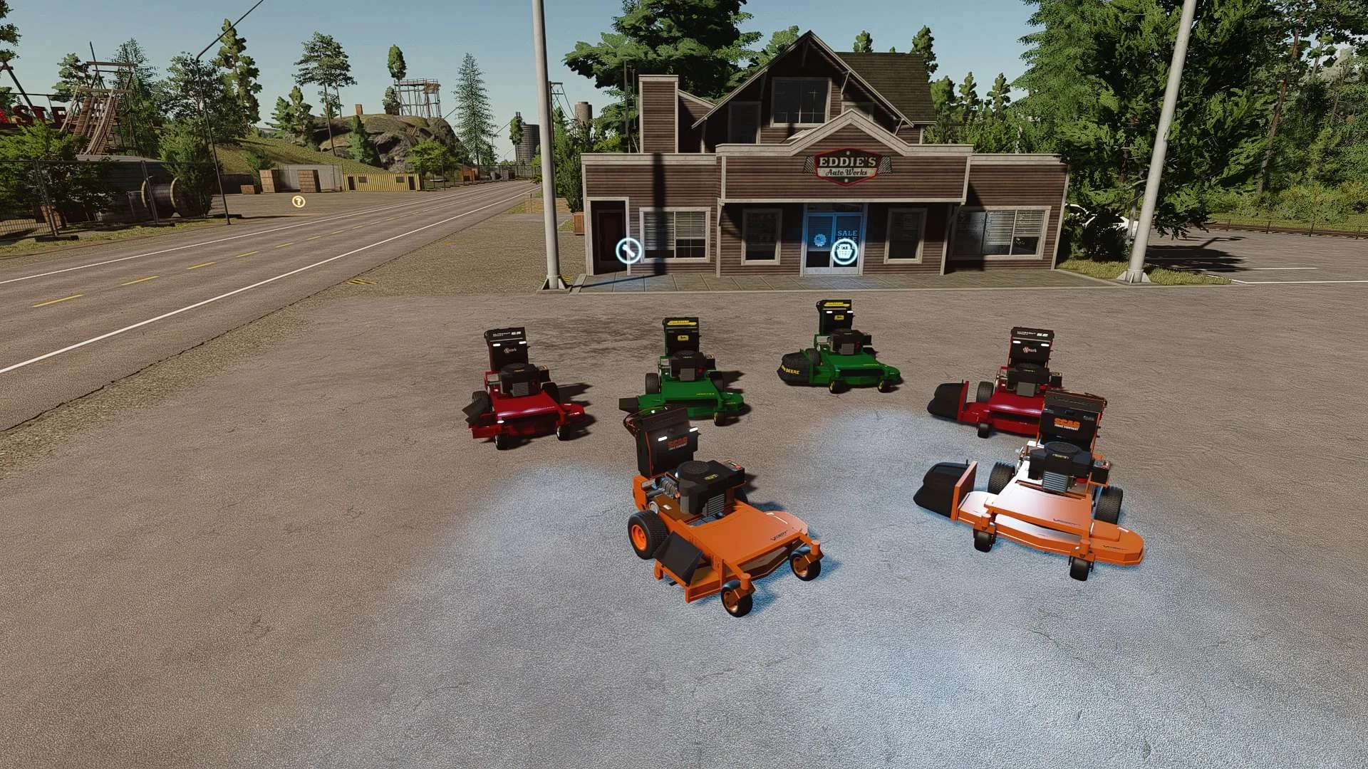Walk Behind Mower Pack CHS v1.0 FS22 FS22 Mod Free Download