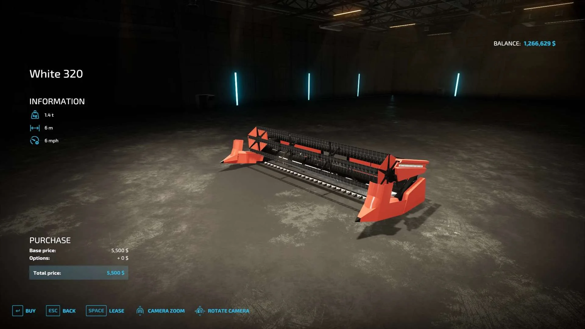 White Combine Grain Headers v1.0 FS22 FS22 Mod Free Download