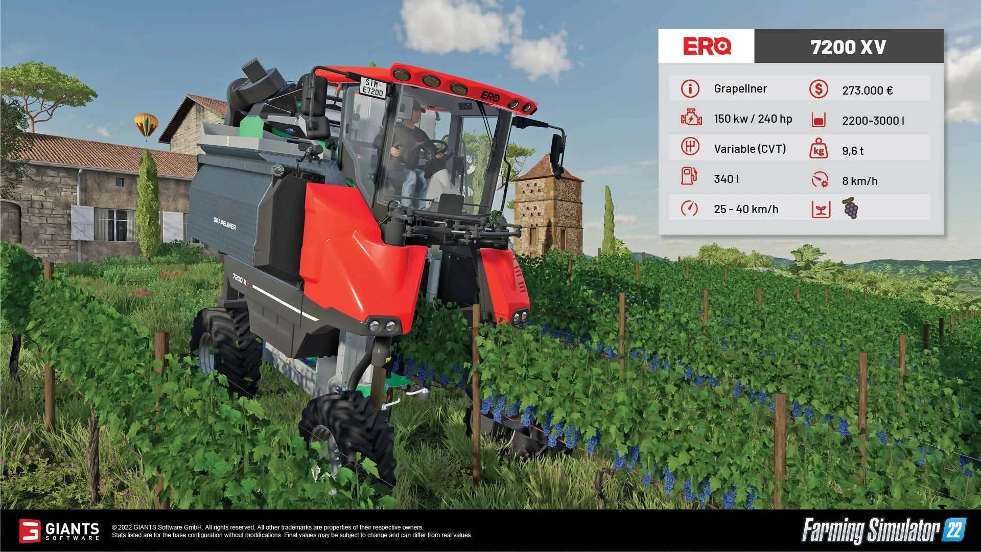 ERO Grapeliner Series 7000 DLC FS22 Mod Free Download