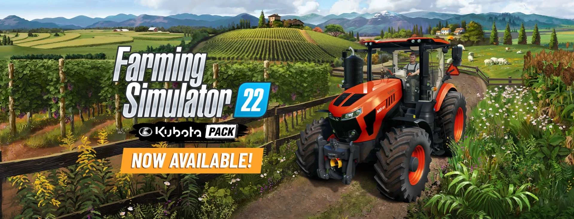 Kubota Pack DLC for Farming Simulator 22 FS22 Mod Free Download