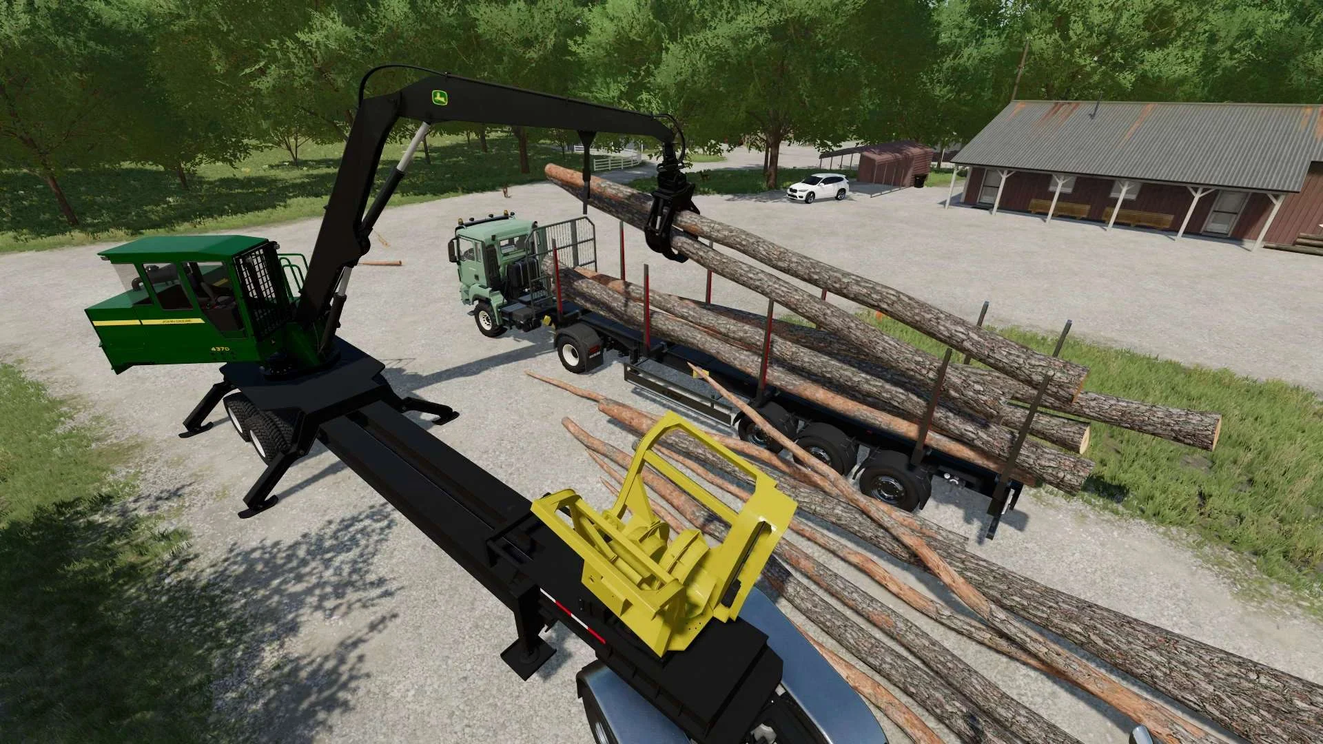 John Deere 437D Delimber v1.0 FS22 FS22 Mod Free Download