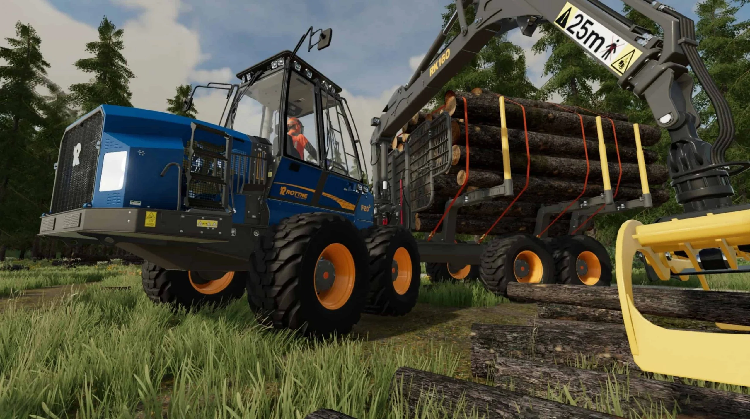 Rottne F20D Forestry Forwarder v1.0 FS22 FS22 Mod Free Download