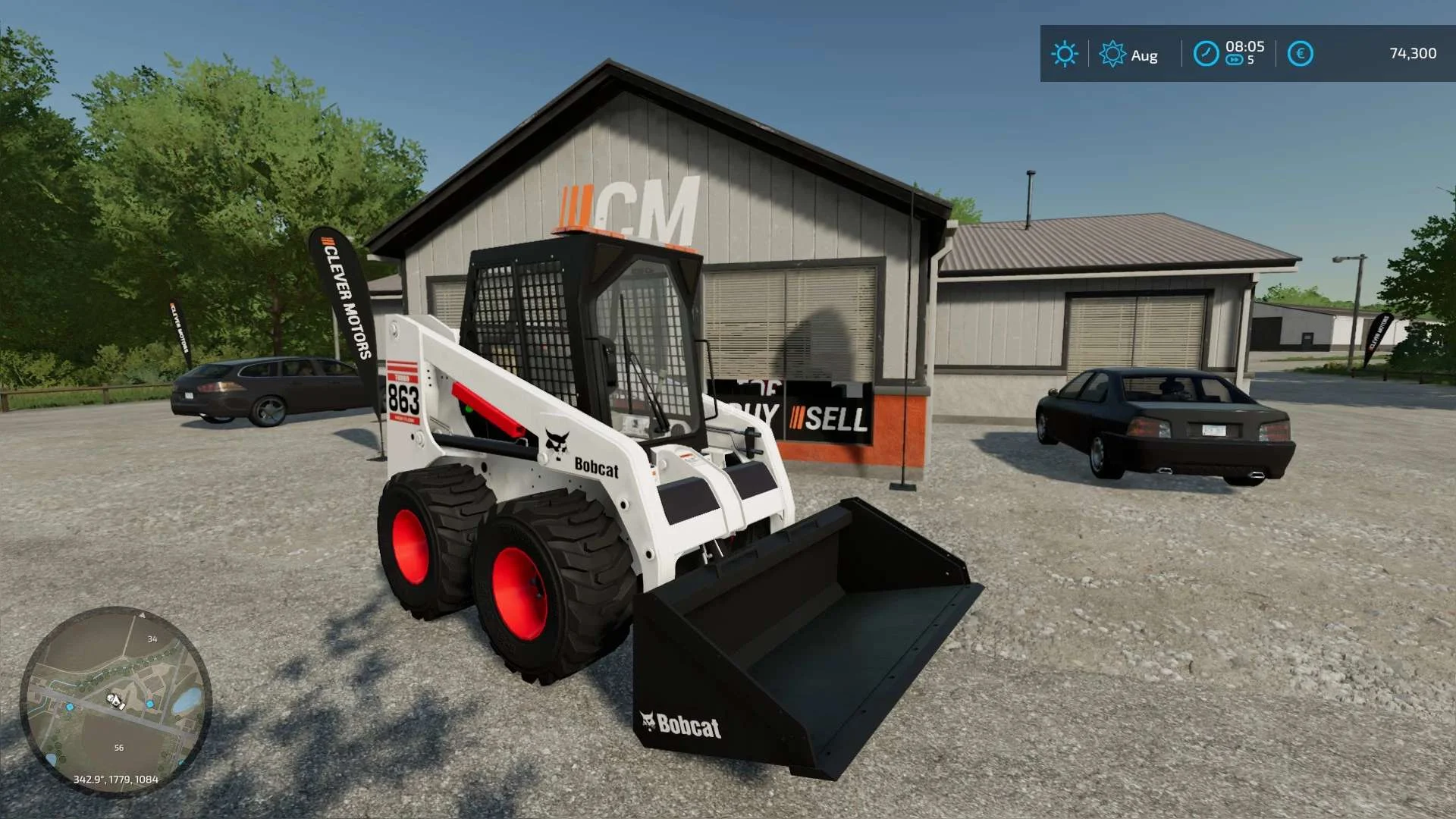 Bobcat 863 Pack with strobes added v1.0 FS22 FS22 Mod Free Download