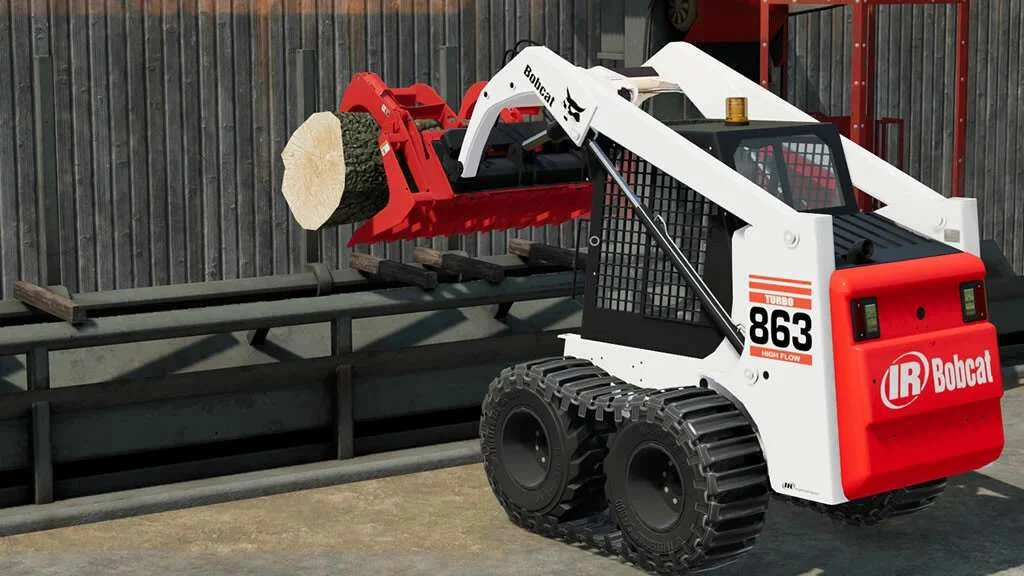 Bobcat 863 Turbo With Bobcat Shovel v1.0 FS22 FS22 Mod Free Download