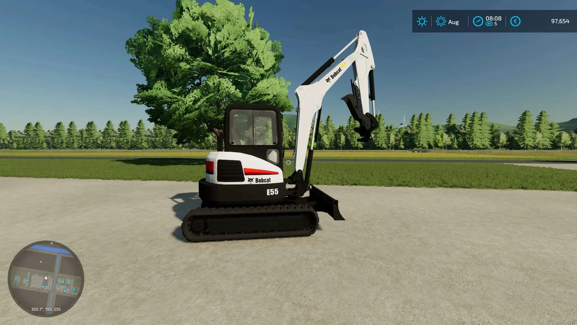 Bobcat E55 v1.0 FS22 FS22 Mod Free Download