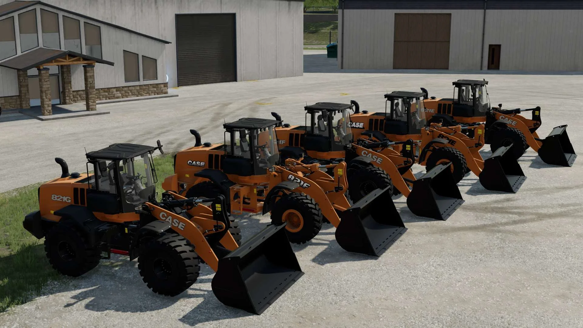 Case 821 E/F/G Loader Pack v1.0 FS22 FS22 Mod Free Download