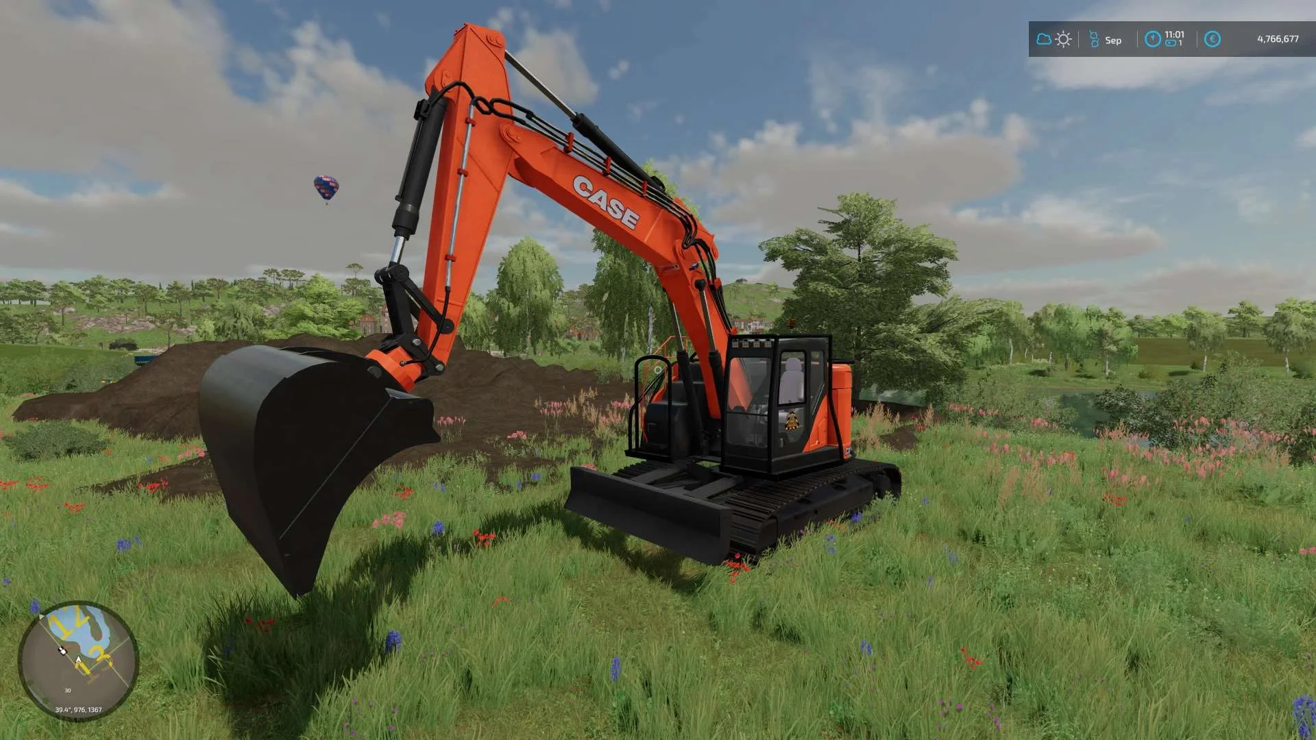Case CX-245 SR v1.0 FS22 FS22 Mod Free Download
