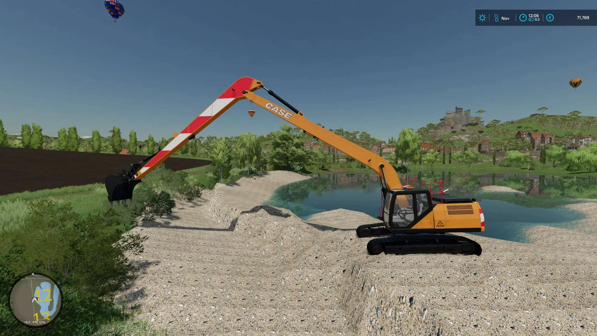 CASE CX250D Long Reach Excavator v1.0 FS22 FS22 Mod Free Download