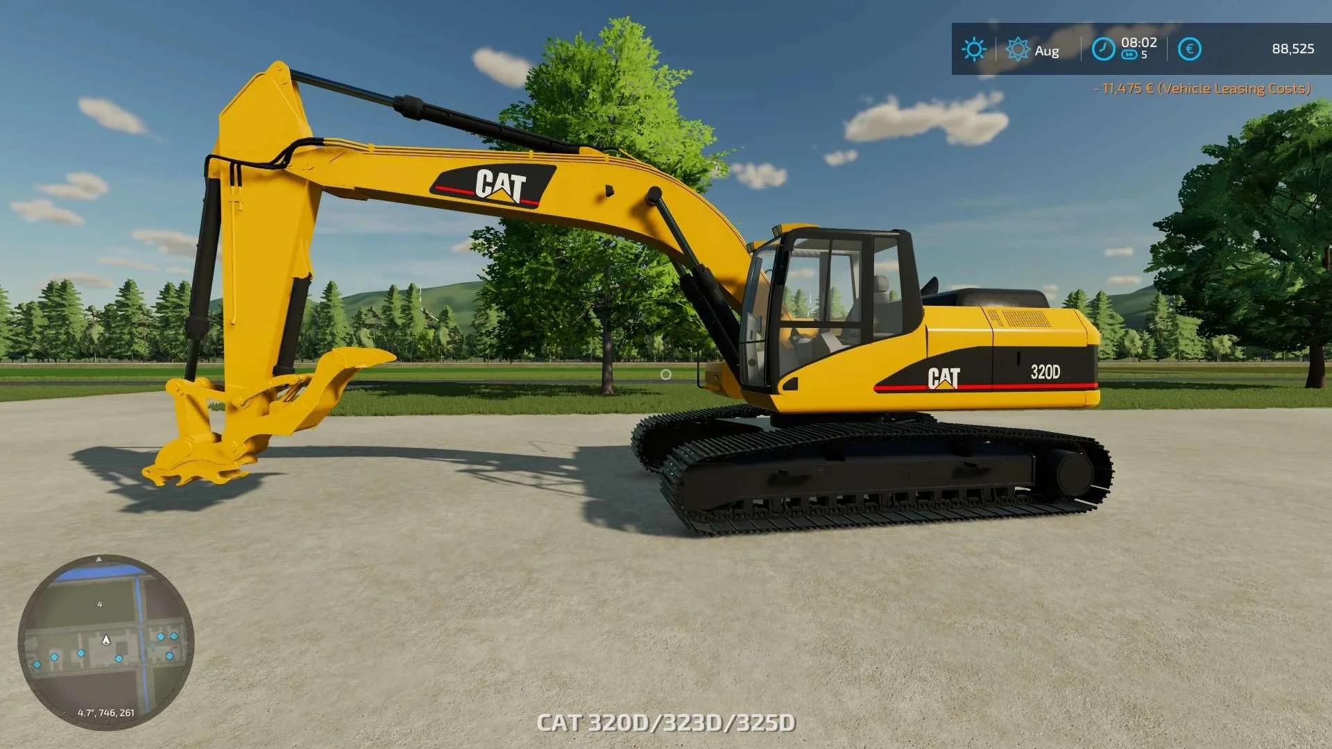 Cat 20 Ton Excavator Pack v1.0 FS22 FS22 Mod Free Download