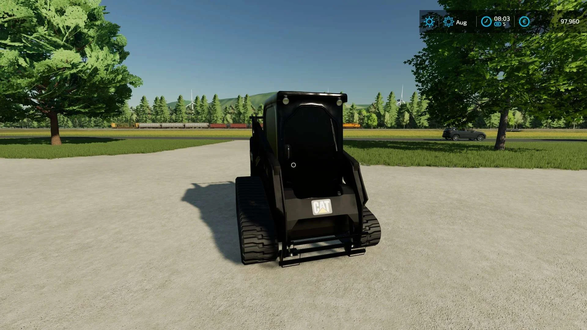 Cat 259D Black out v1.0 FS22 FS22 Mod Free Download