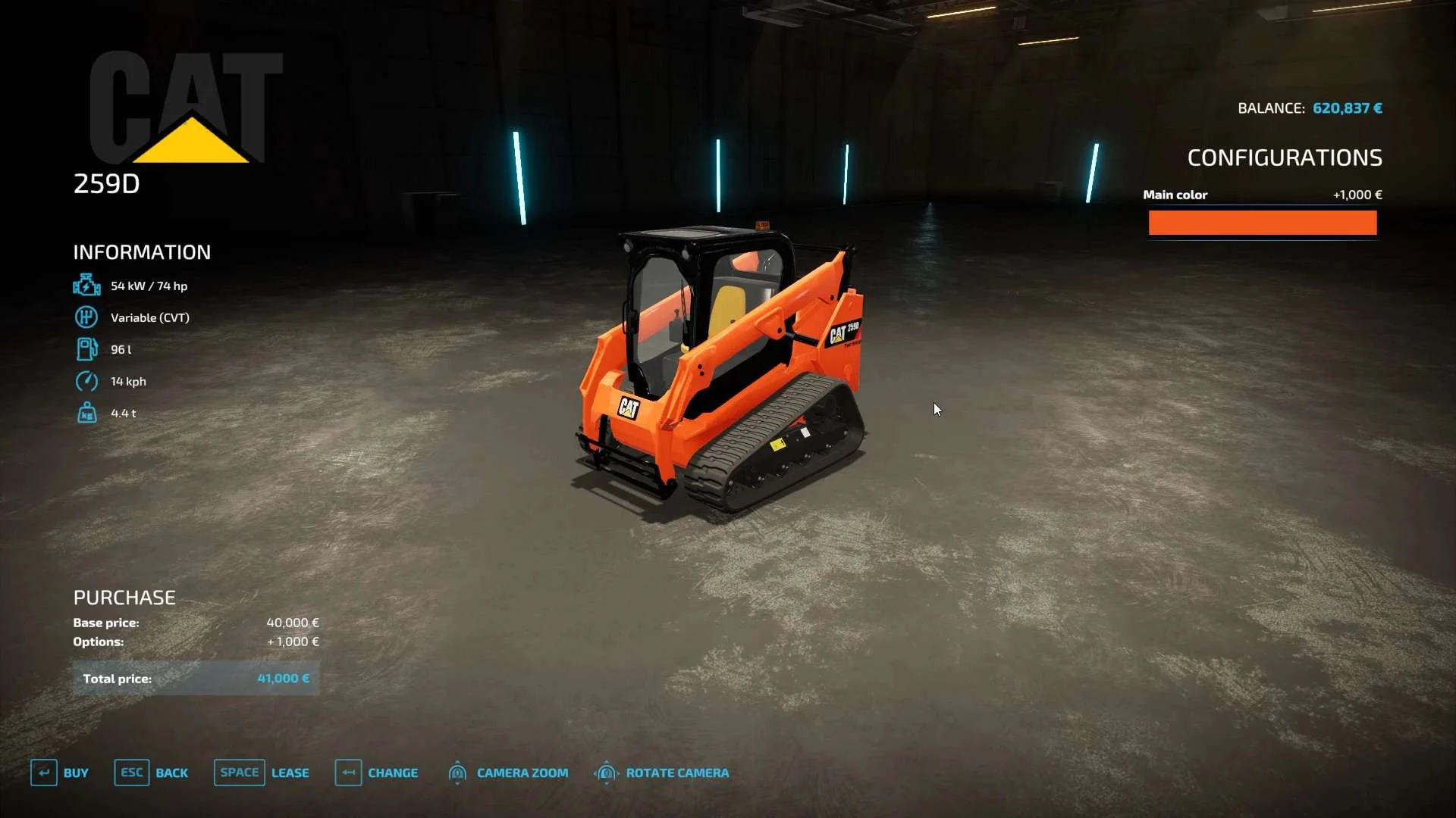 CAT 259D V1.0 FS22 FS22 Mod Free Download
