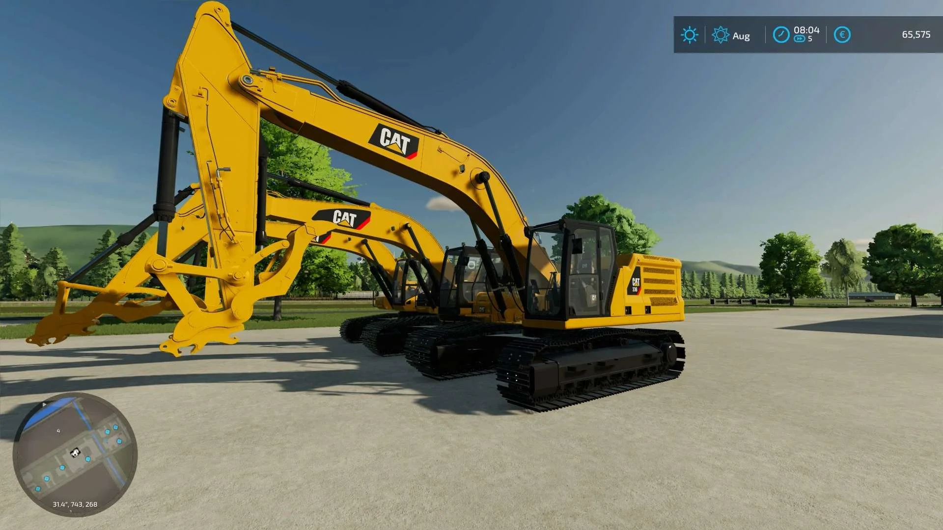 Cat 30 Ton Excavator Pack v1.0 FS22 FS22 Mod Free Download
