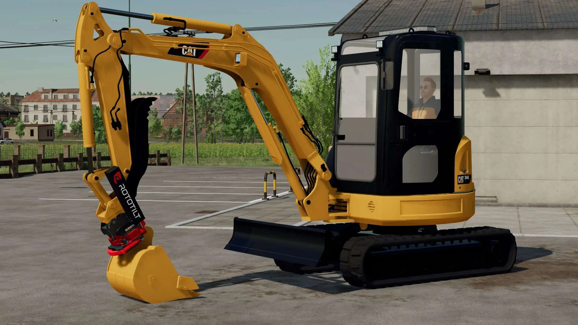 CAT 304E2 Mini Excavator v1.0 FS22 FS22 Mod Free Download