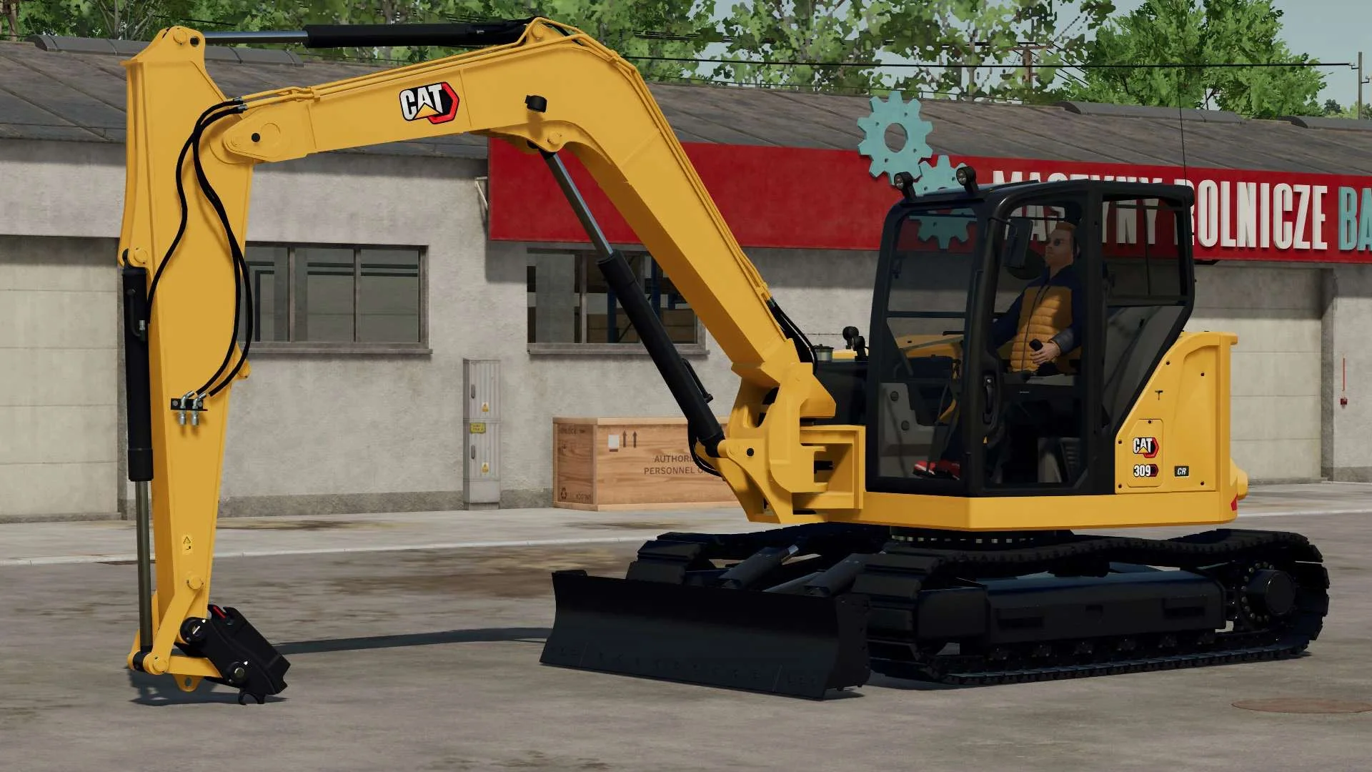 CAT 309 CR Mini Excavator v1.0 FS22 FS22 Mod Free Download
