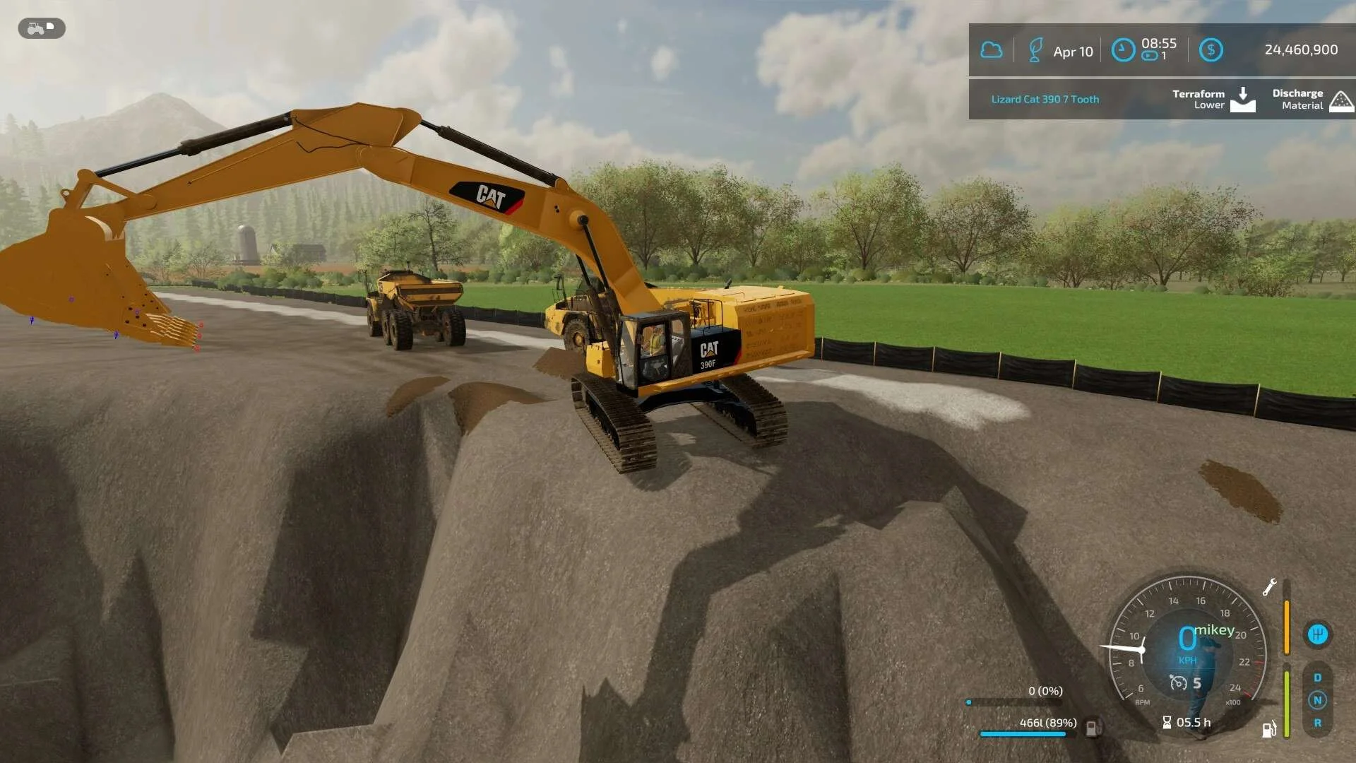 CAT 390F 5 Tooth Bucket v1.0 FS22 FS22 Mod Free Download