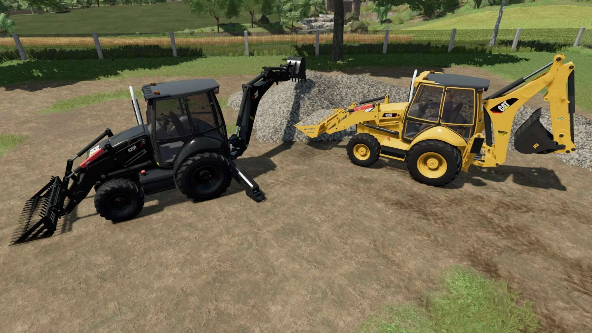 CAT 420F BACKHOE LOADER V2.0.1 FS22 FS22 Mod Free Download