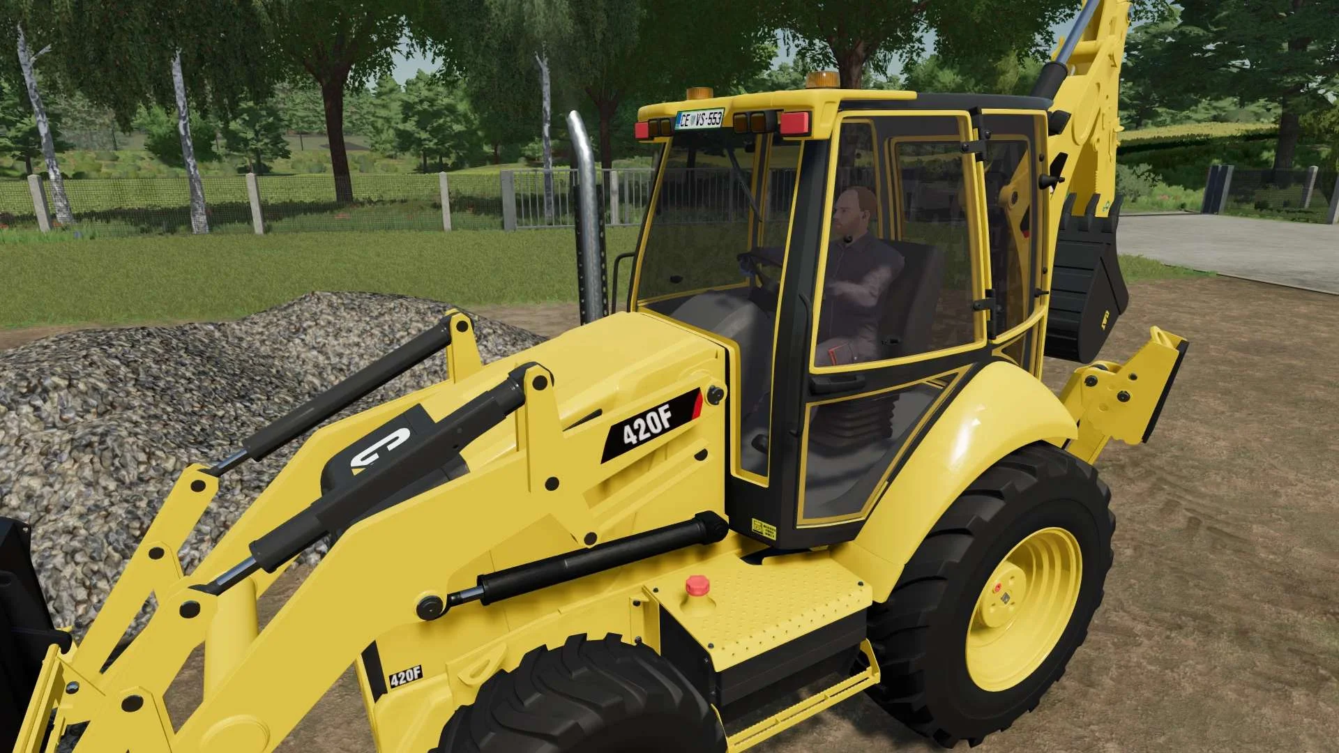 CAT 420F BACKHOE LOADER V2.0 FS22 FS22 Mod Free Download