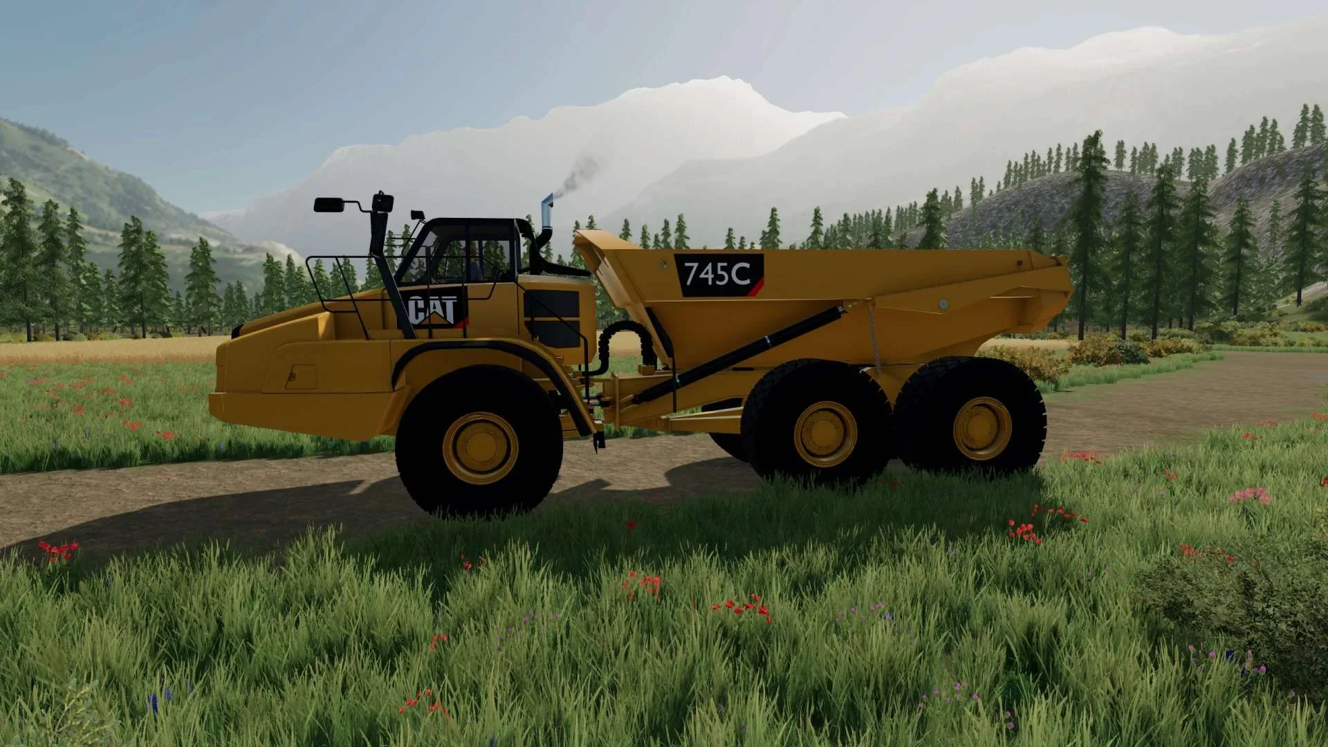 Cat 745C v1.0 FS22 FS22 Mod Free Download