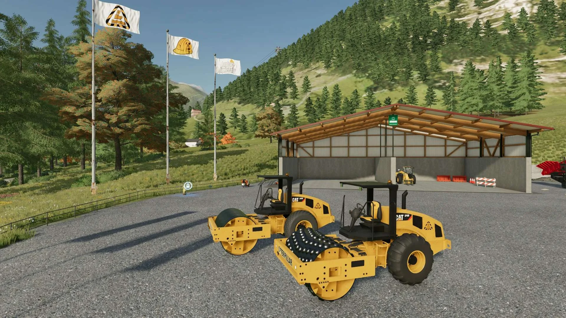 CAT CP-56 Roller Compactor v1.0 FS22 FS22 Mod Free Download