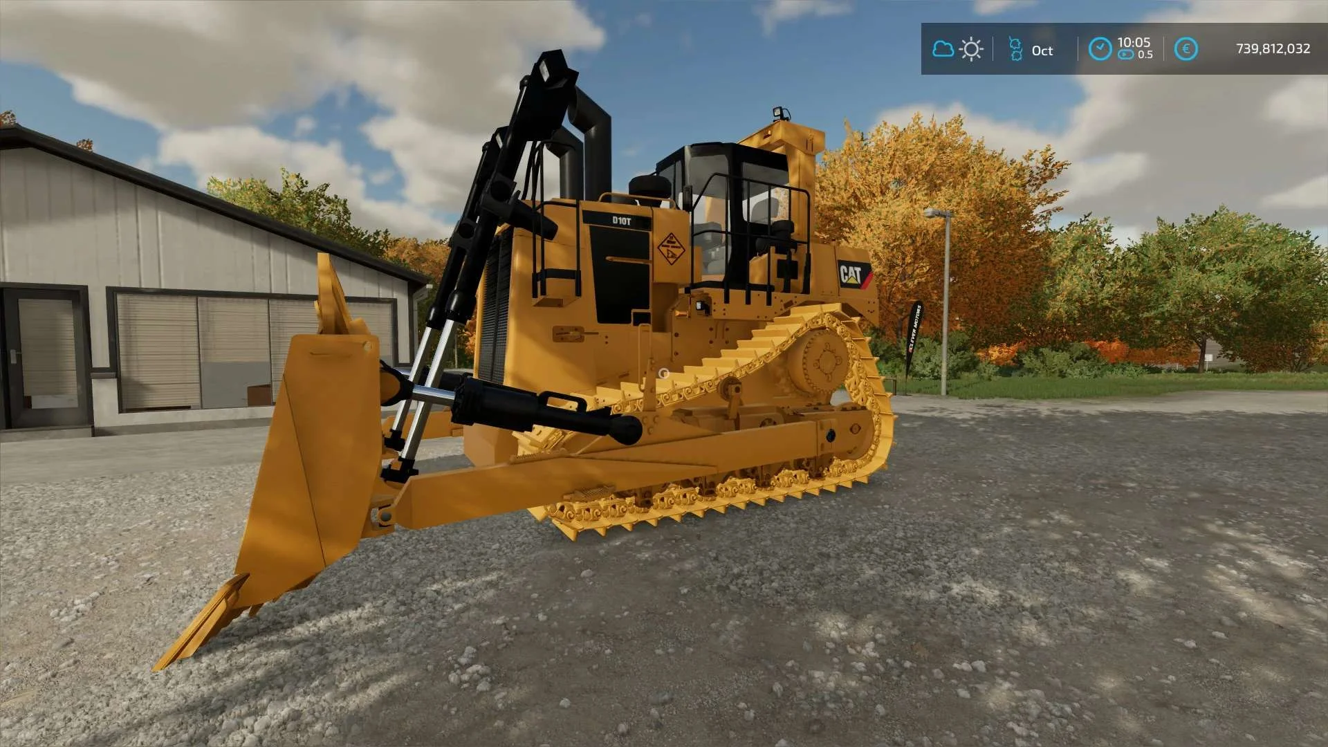 Cat D10T v1.0 FS22 FS22 Mod Free Download