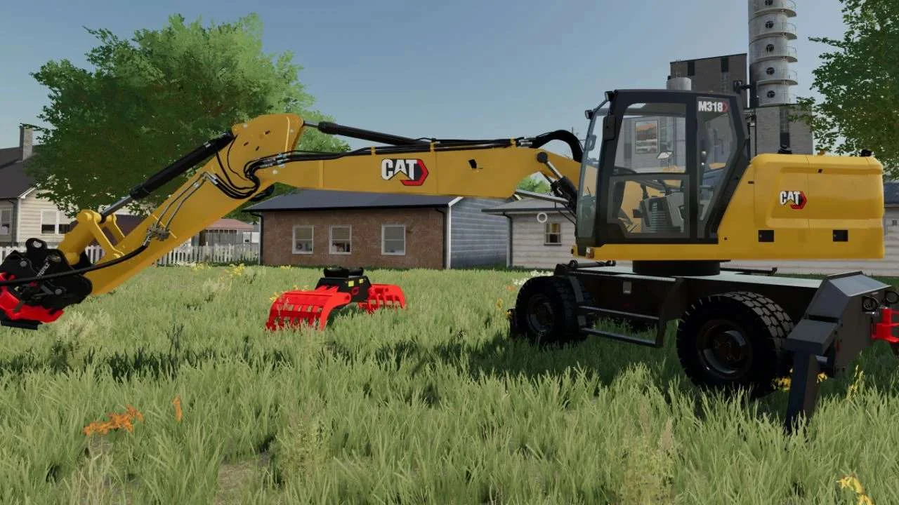 Cat M318 v1.0 FS22 FS22 Mod Free Download