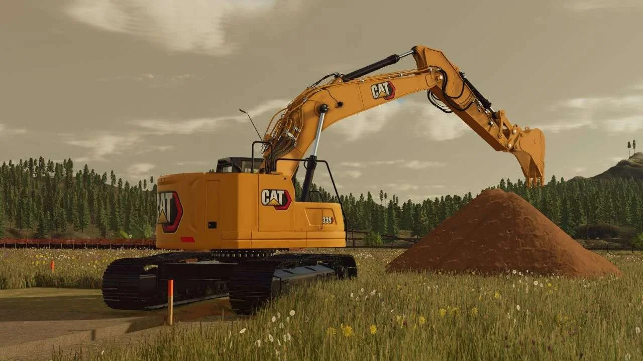 Caterpillar 335 Hydraulic Excavator v1.0 FS22 FS22 Mod Free Download