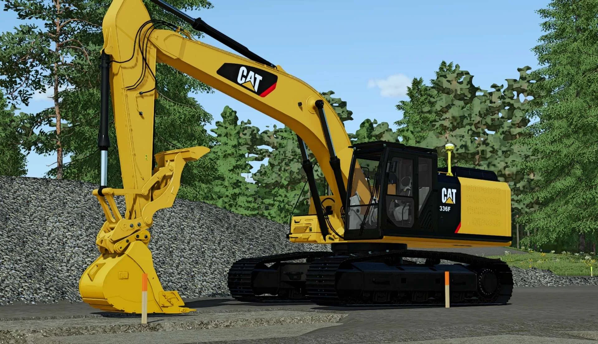 Caterpillar 336F and Caterpillar 336NG FIXED v1.0 FS22 FS22 Mod Free Download