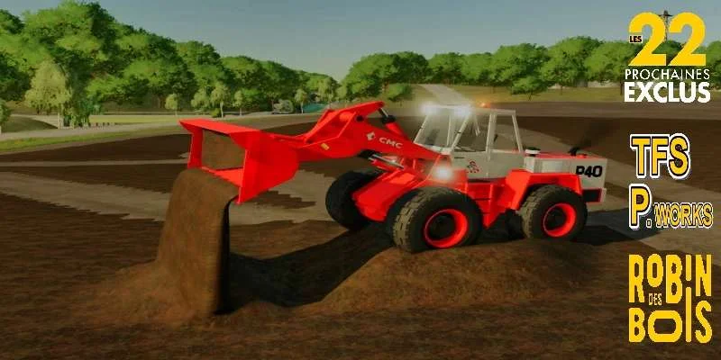 CMC P40 POCLAIN v1.0 FS22 FS22 Mod Free Download