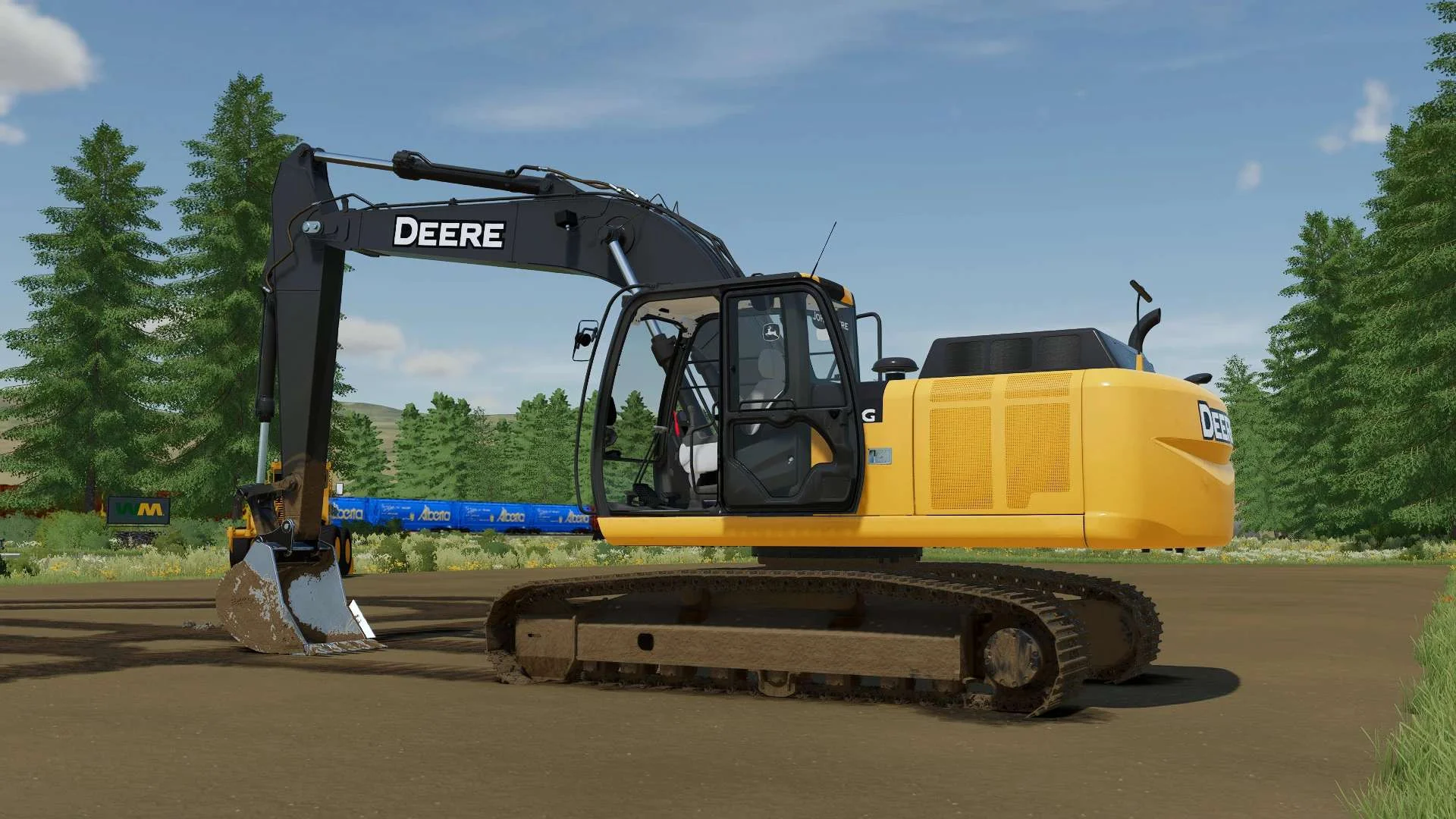 Deere 210G LC v1.0 FS22 FS22 Mod Free Download