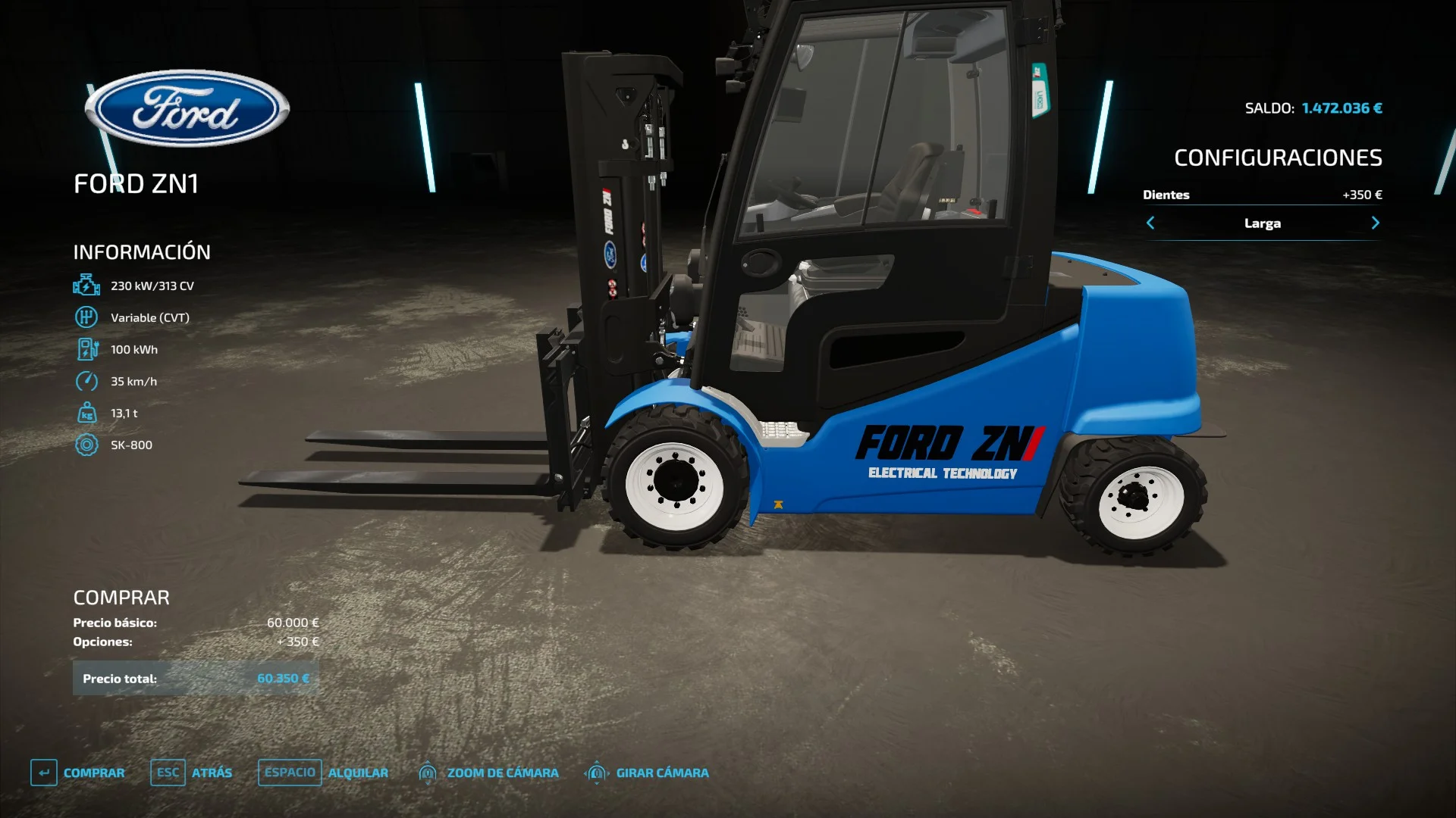 FORD ZN1 V1.0 FS22 FS22 Mod Free Download