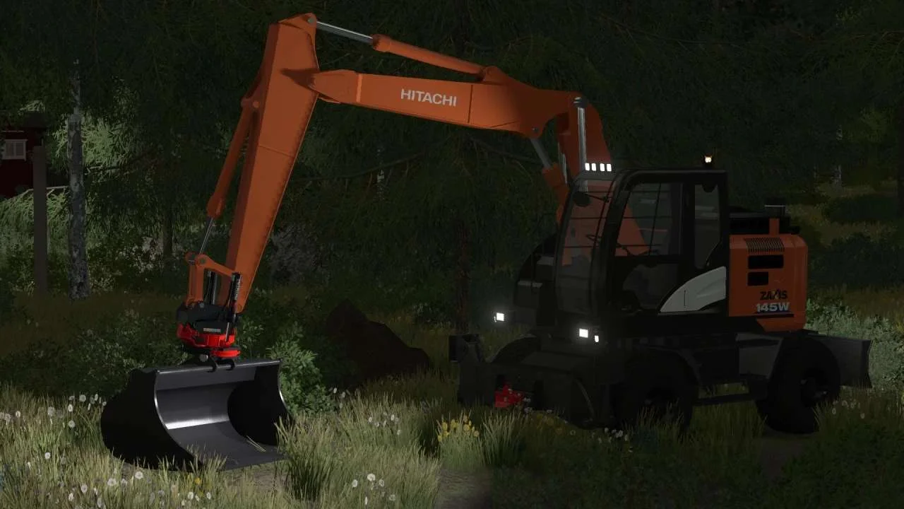 Hitachi Zaxis 145W Rototilt v1.0 FS22 FS22 Mod Free Download
