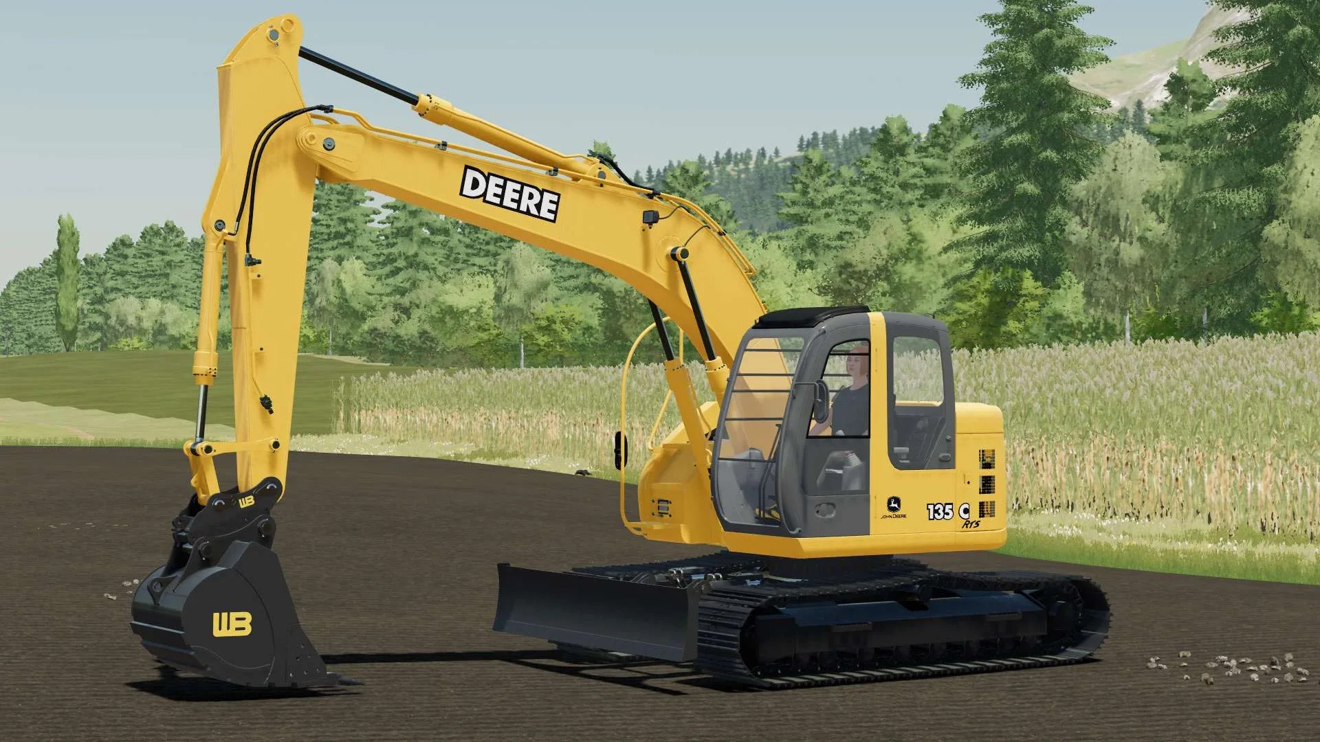 Hitachi ZX 135 US/John Deere 135C v1.0 FS22 FS22 Mod Free Download