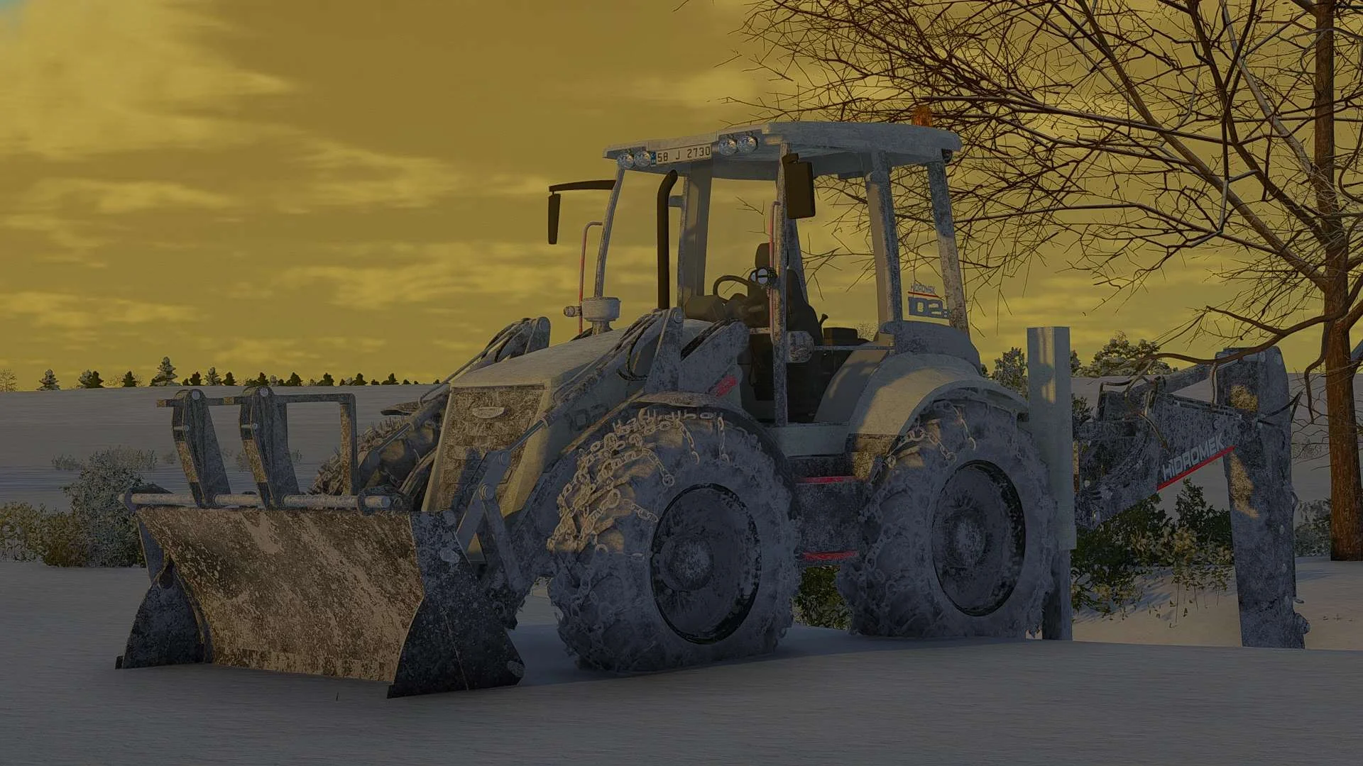 HMK 102B Backhoe Loader v1.0 FS22 FS22 Mod Free Download