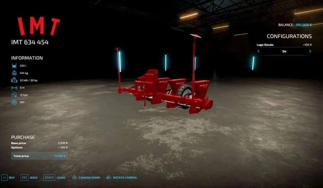 IMT-634.454 V1.0 FS22 FS22 Mod Free Download