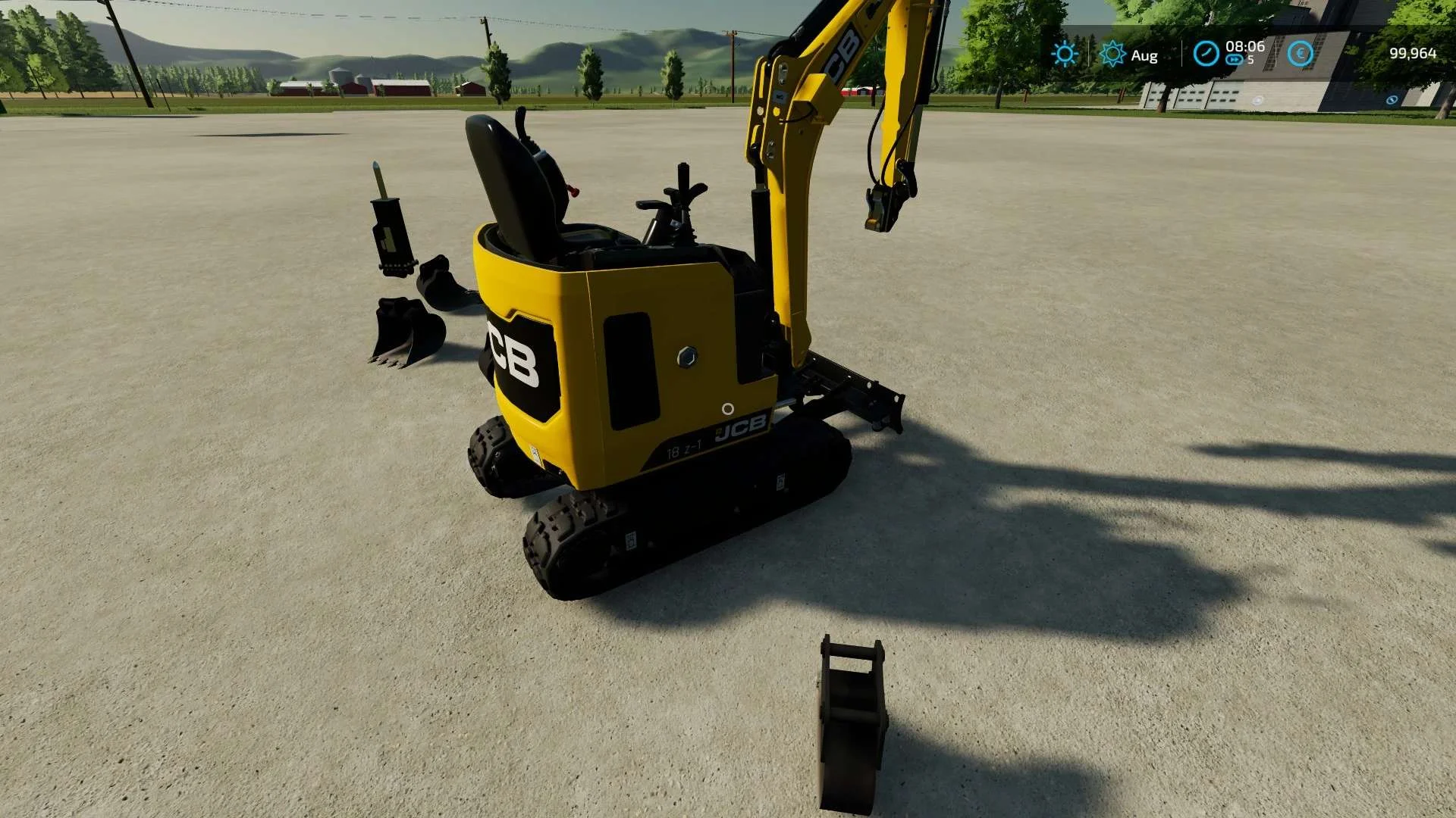 JCB 18Z v1.0 FS22 FS22 Mod Free Download