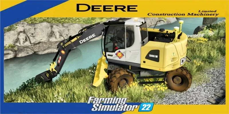 John DEERE 190G W + Tool Eragon Pack v2.0 FS22 FS22 Mod Free Download