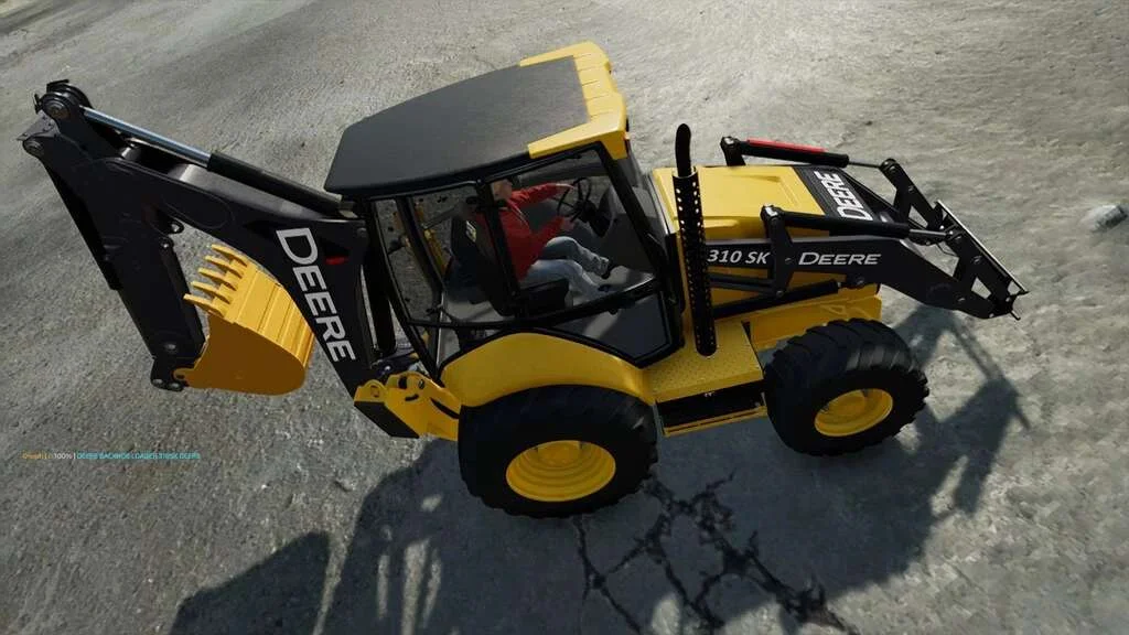 John Deere 310SK v1.0 FS22 FS22 Mod Free Download