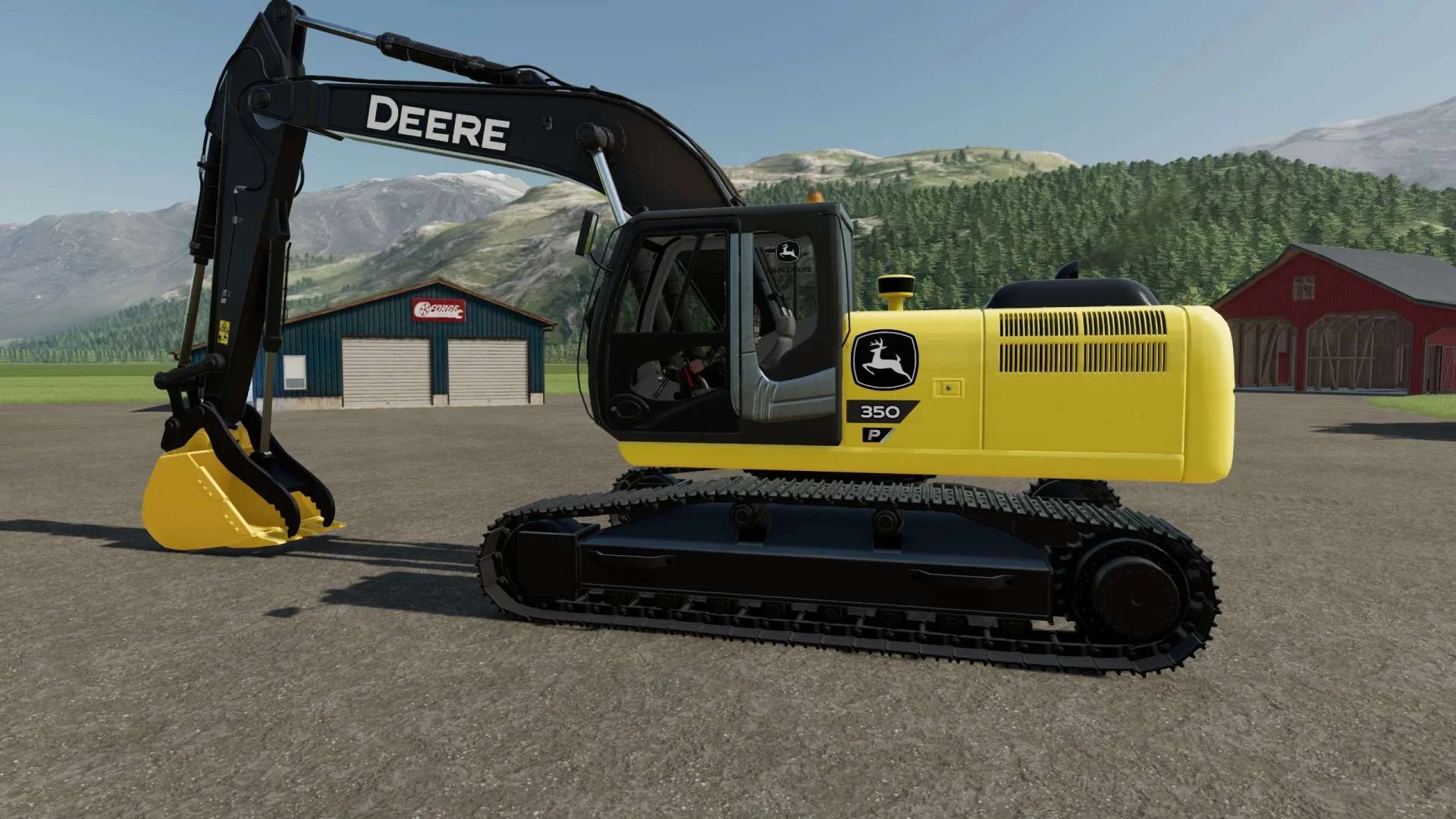 John Deere 350 P-Tier v1.0 FS22 FS22 Mod Free Download