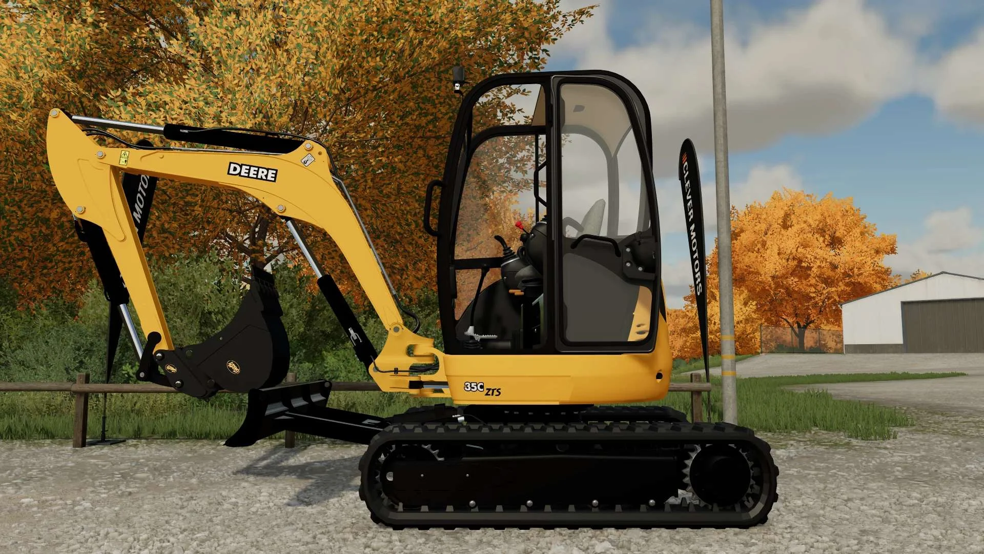 John Deere 35C ZTS Mini-Excavator v1.0 FS22 FS22 Mod Free Download