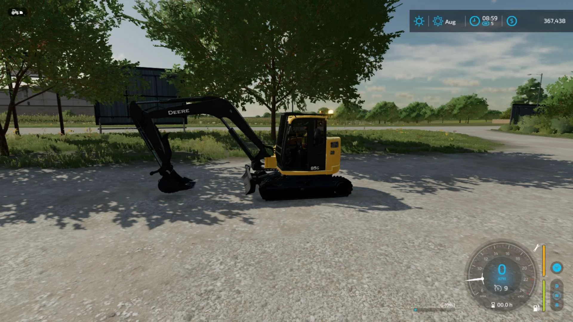 John Deere 85G Excavator Edit Lots Of Options V2.0 FS22 FS22 Mod Free Download