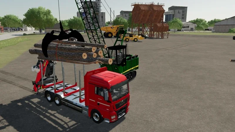 John Deere Grapple Yarder V1.0 FS22 FS22 Mod Free Download