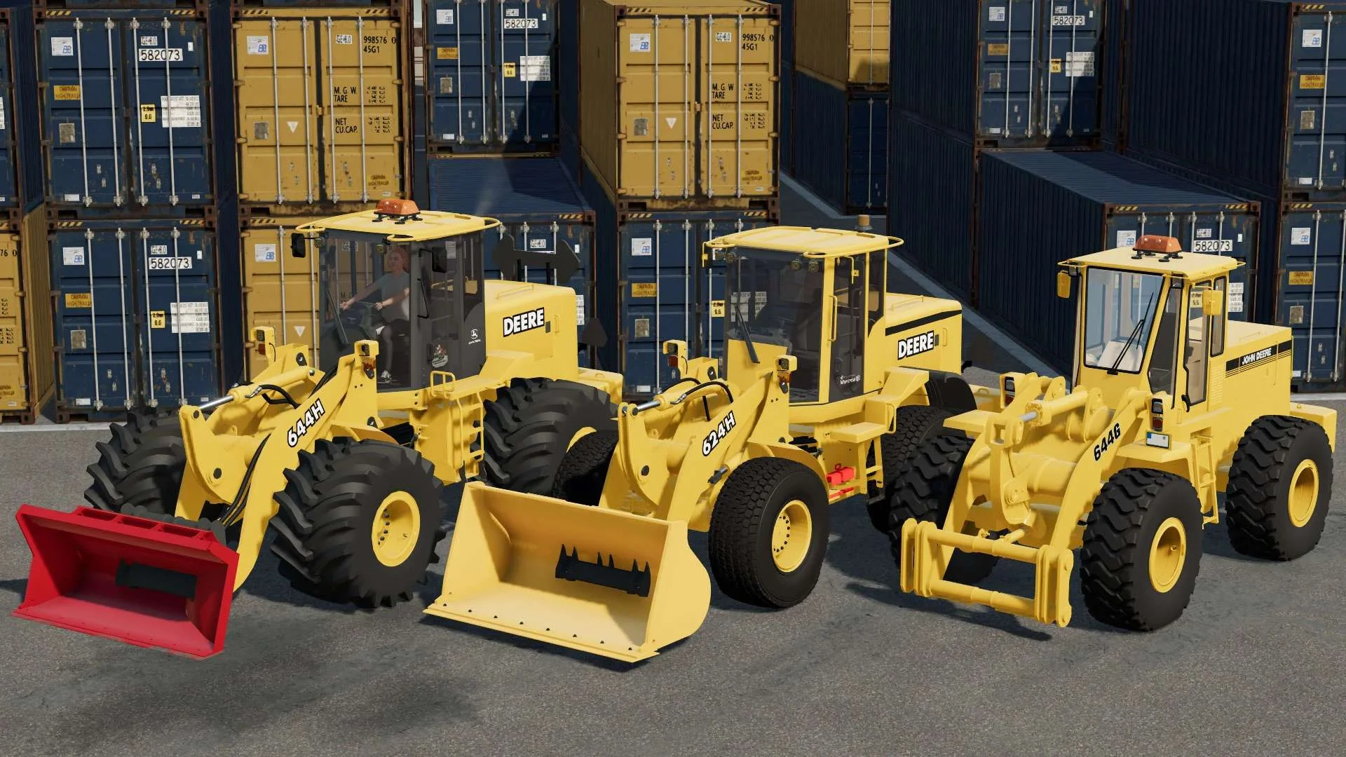 John Deere Wheel Loaders Pack v1.0 FS22 FS22 Mod Free Download