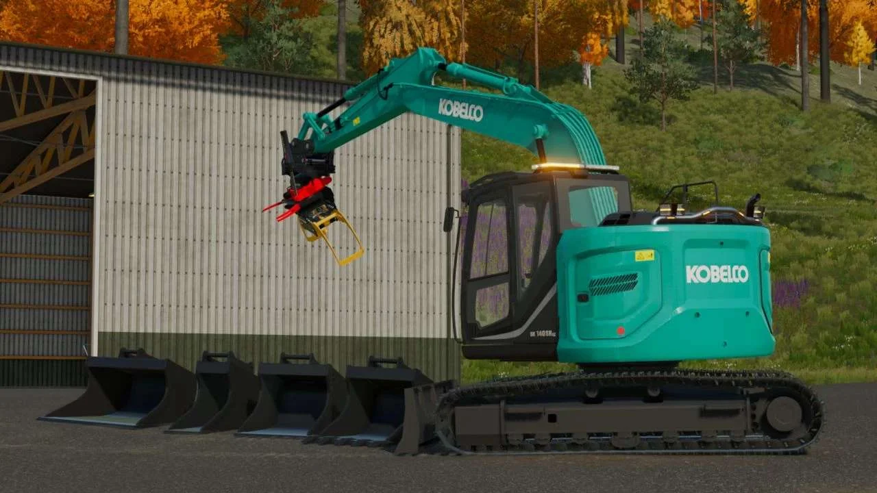 Kobelco SK 140SR Edit v1.0 FS22 FS22 Mod Free Download