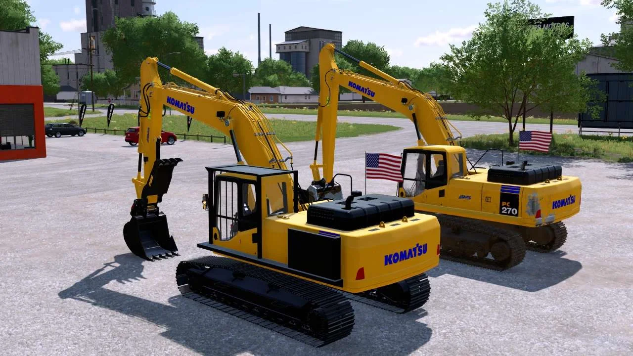 Komatsu 7 Excavator Pack v1.0 FS22 FS22 Mod Free Download