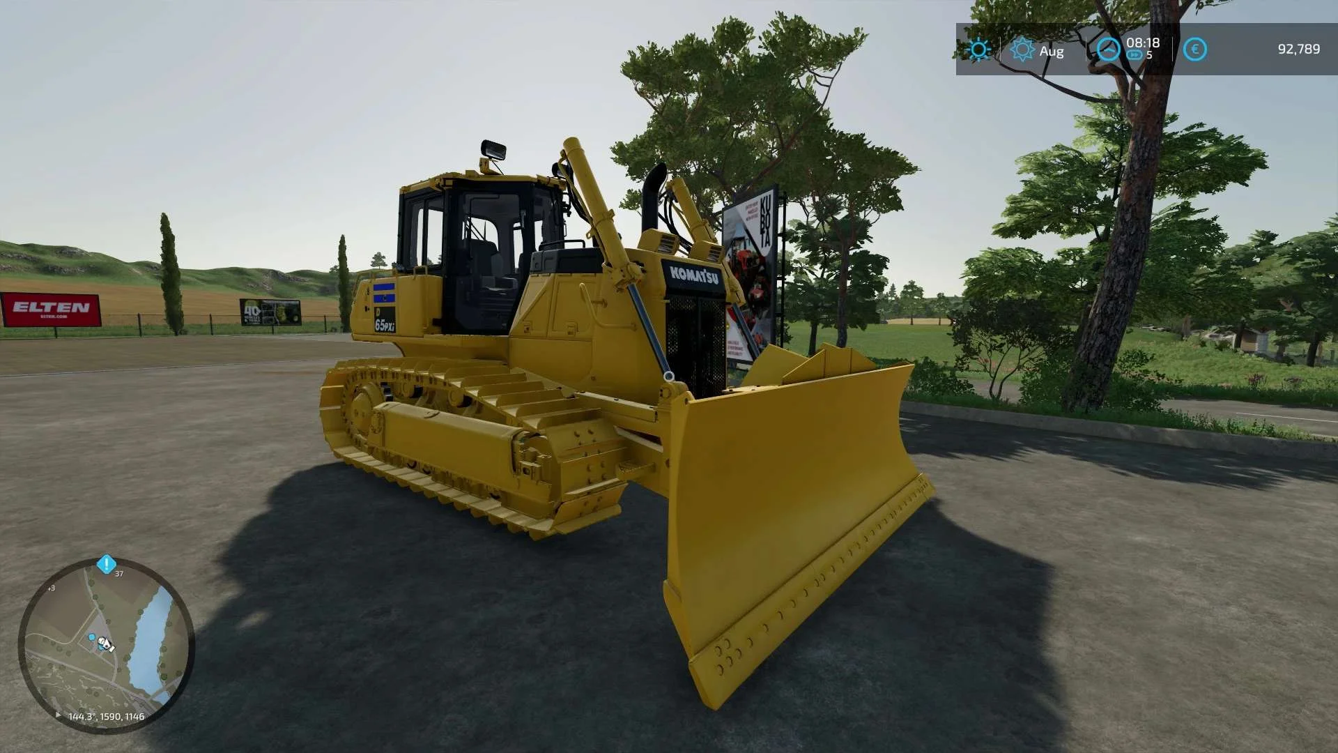 Komatsu D65PXi-18 v1.0 FS22 FS22 Mod Free Download