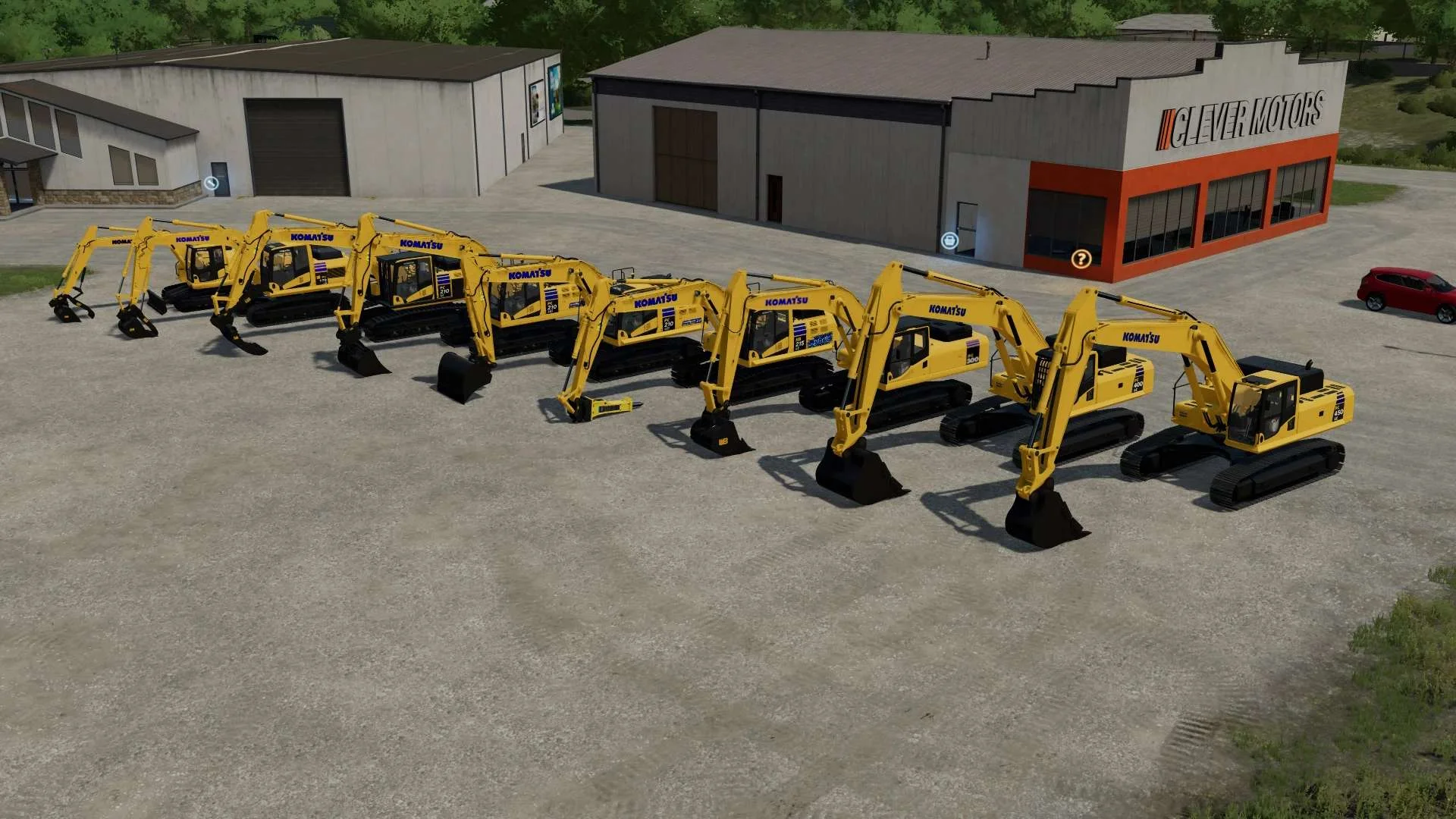 Komatsu Excavator Mega Pack v1.0 FS22 FS22 Mod Free Download
