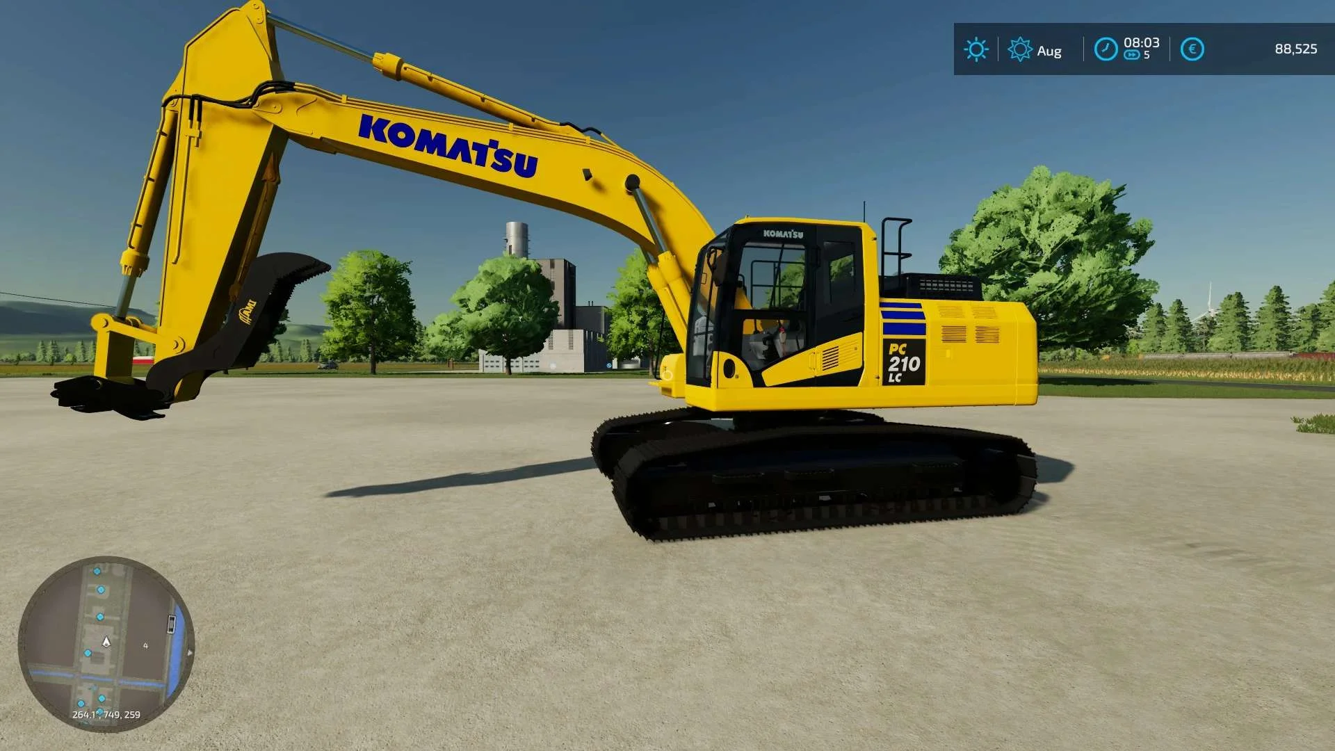 Komatsu pc210 v1.0 FS22 FS22 Mod Free Download