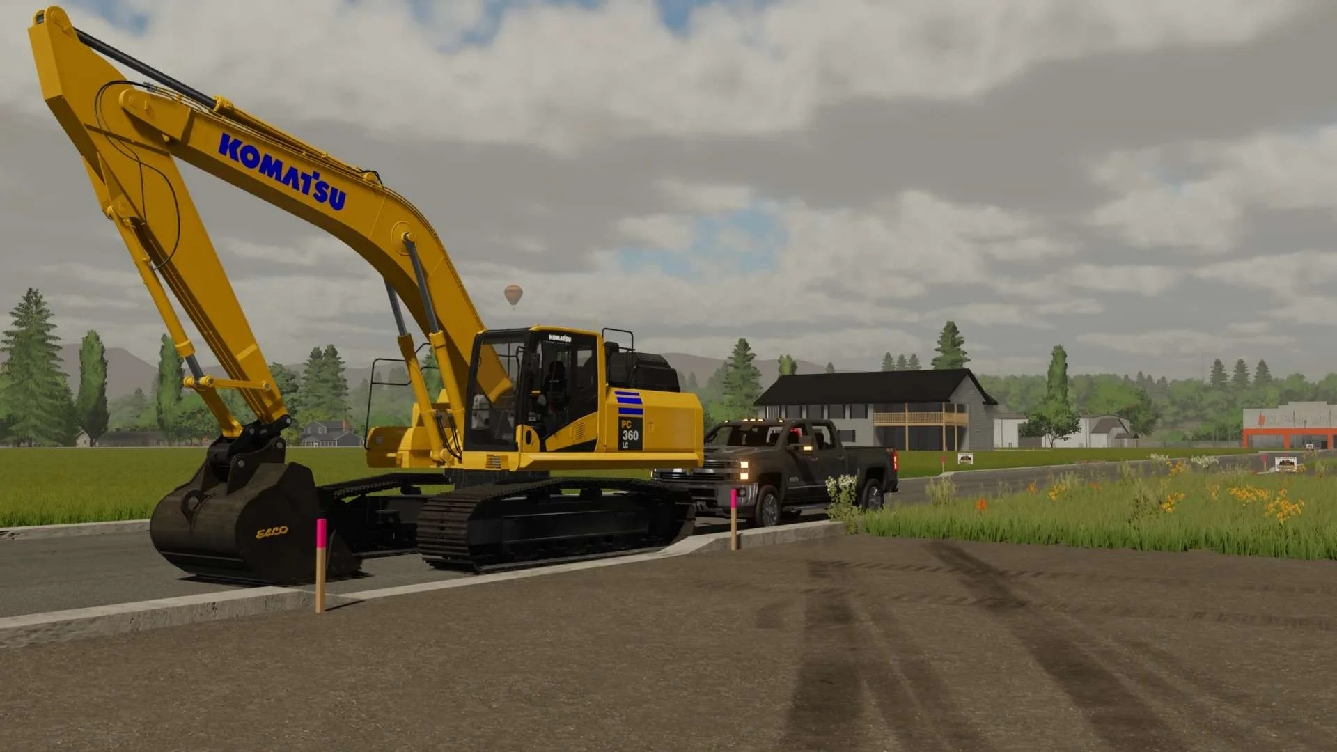 Komatsu PC360 Long Stick v1.0 FS22 FS22 Mod Free Download