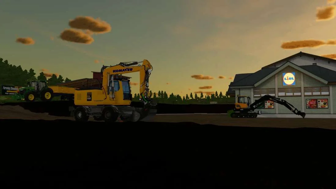 Komatsu PW160 v1.0 FS22 FS22 Mod Free Download