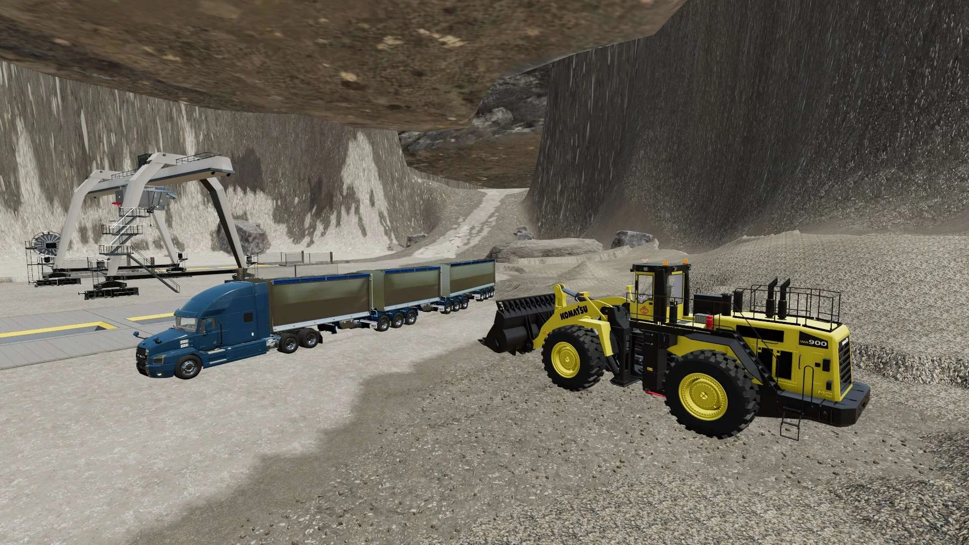 Komatsu WA-900 Mining Loader v1.0 FS22 FS22 Mod Free Download